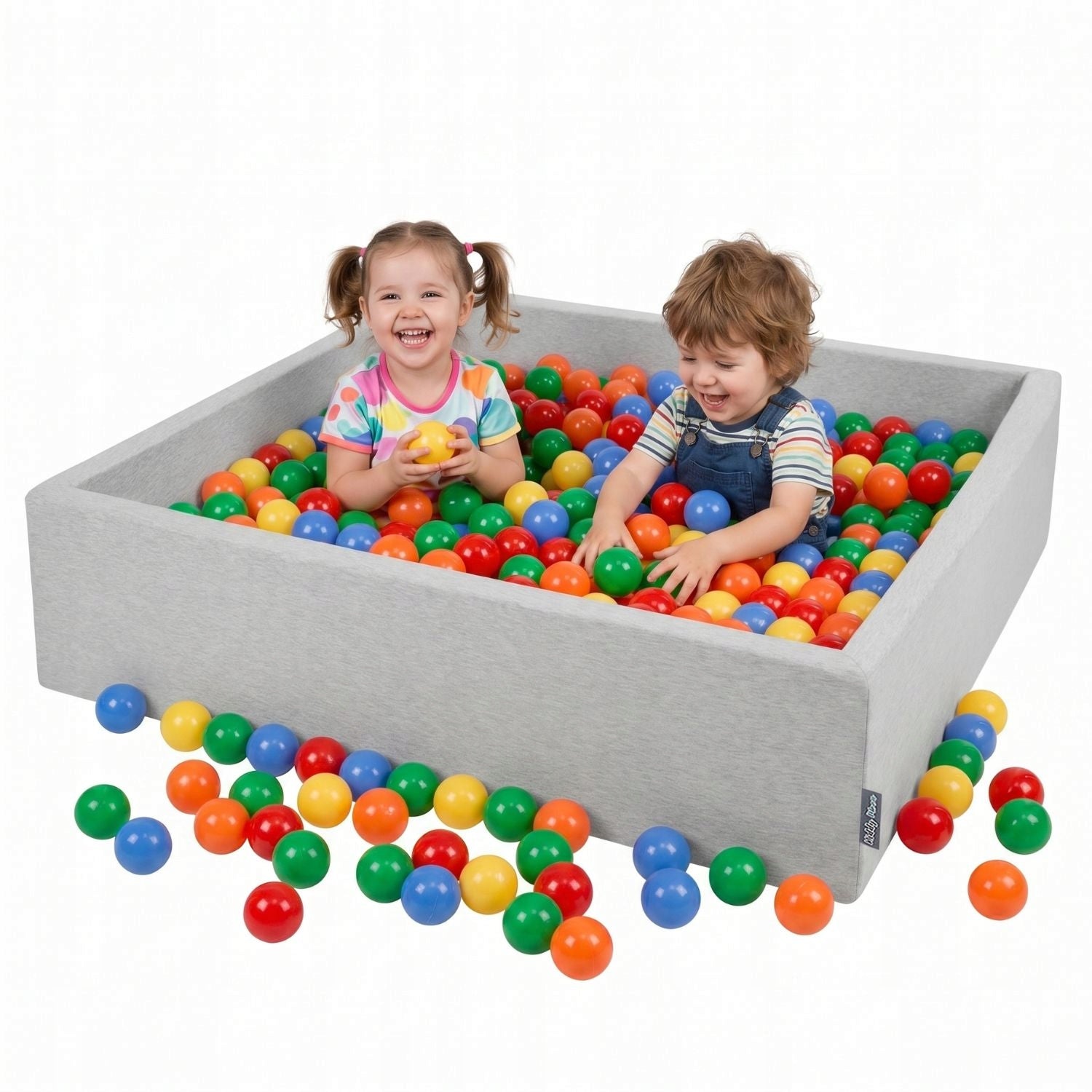 DRY POOL SQUARE FOR CHILDREN 200 BALLS 120x30cm Kiddymoon