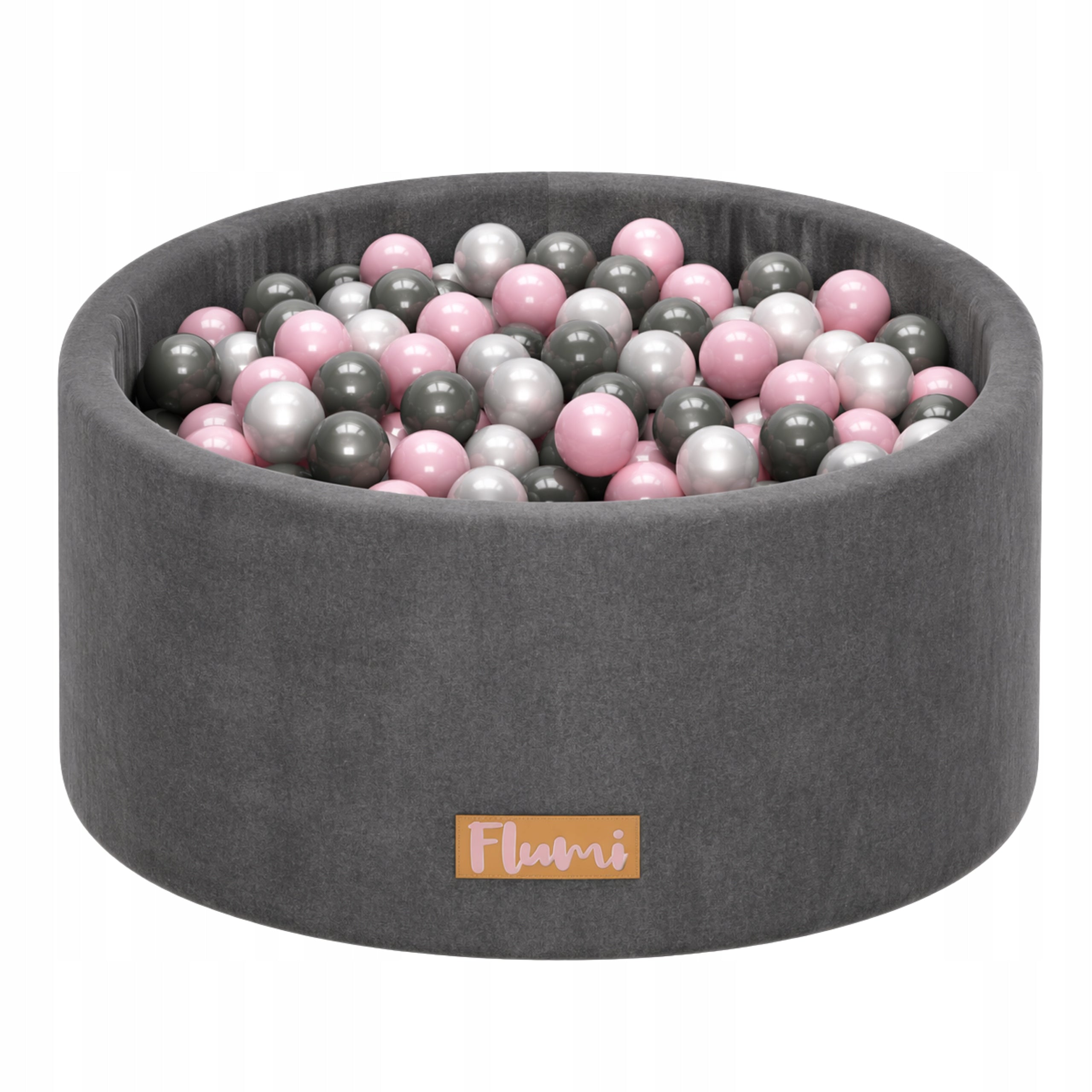 DRY POOL WITH BALLS 200 BALLS 90X40 WITH ENGRAVING FREEBIE COLORS FLUMI Product width 90 cm