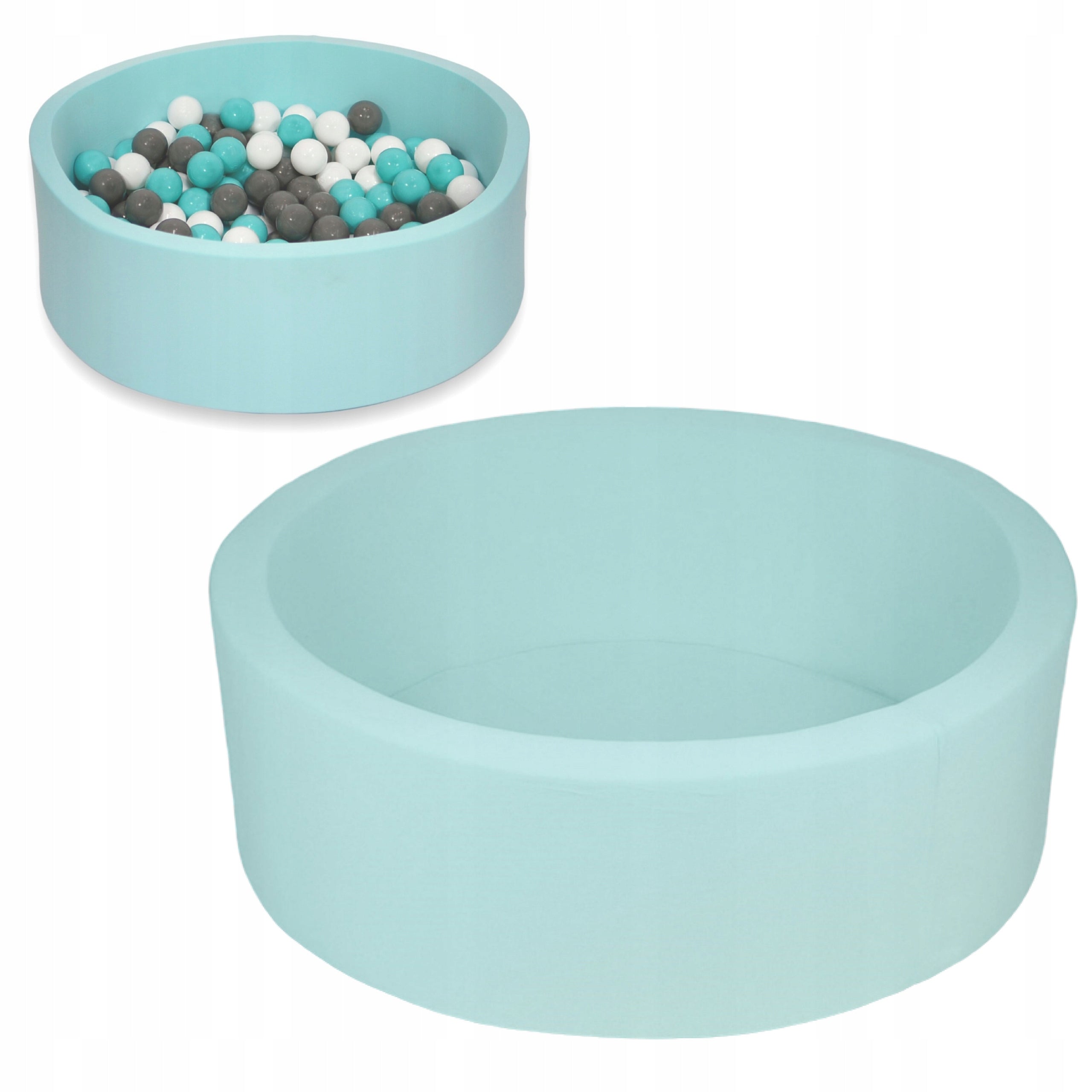 DRY POOL with BALLS Soft playpen for children 90x30