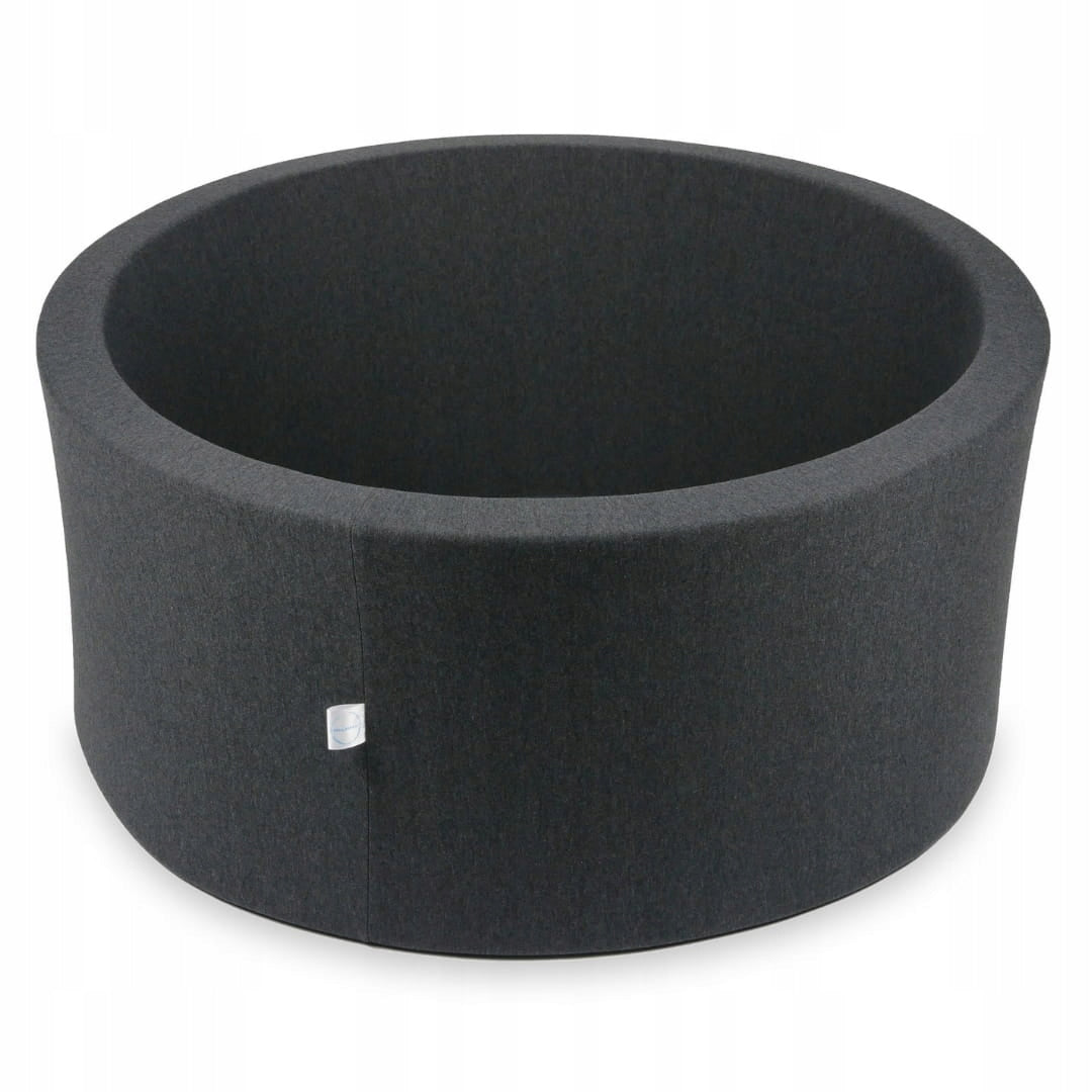 DRY POOL without balls PLAYPEN for children 90x40cm round graphite round