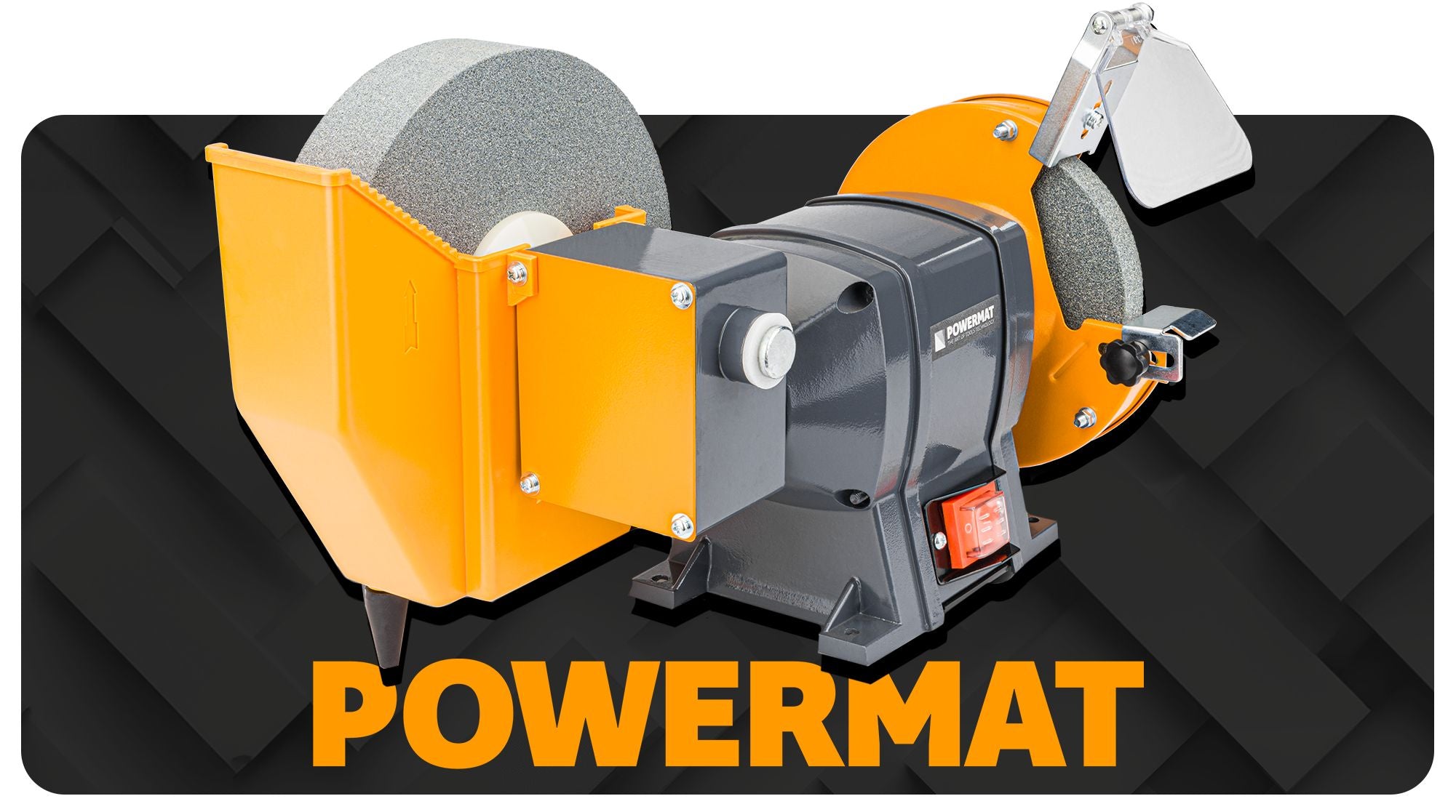 DRY TABLE GRINDER WET 1850W SLOW ROTATING 2xSTONE DISC 200MM Manufacturer code Powermat PM-SS-1850M-SM / PM0916