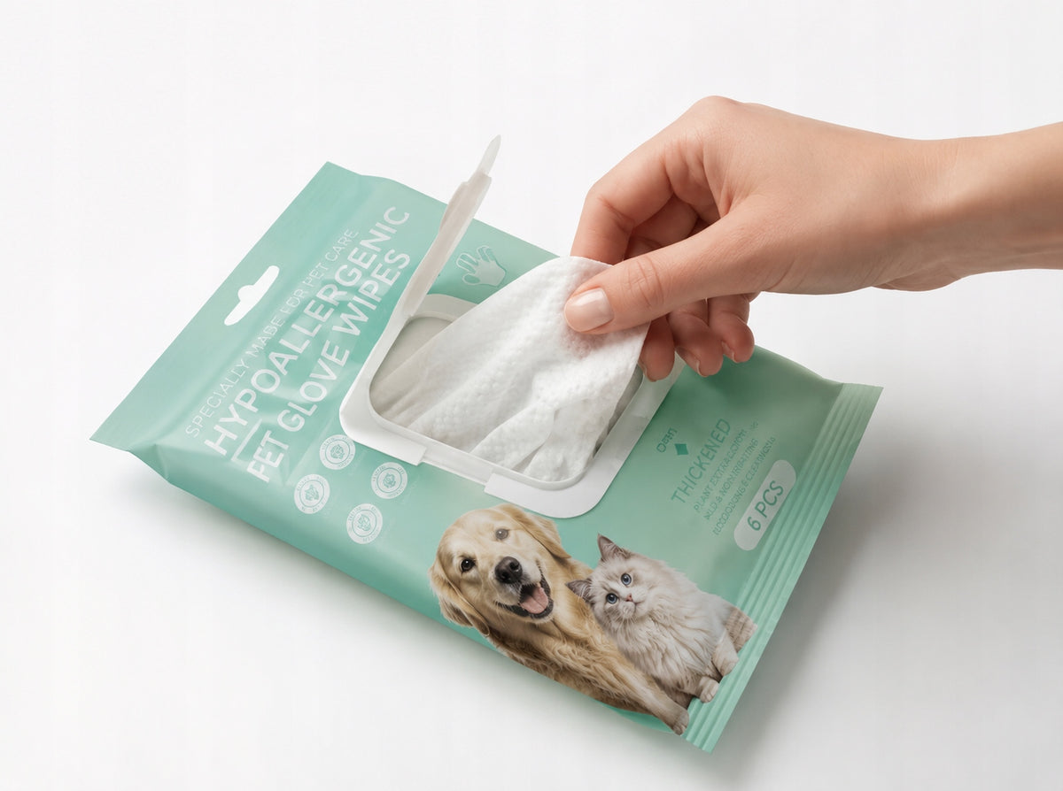 DRY WET CAT DOG CLEANING WIPES GLOVES Manufacturer code 5907433041080