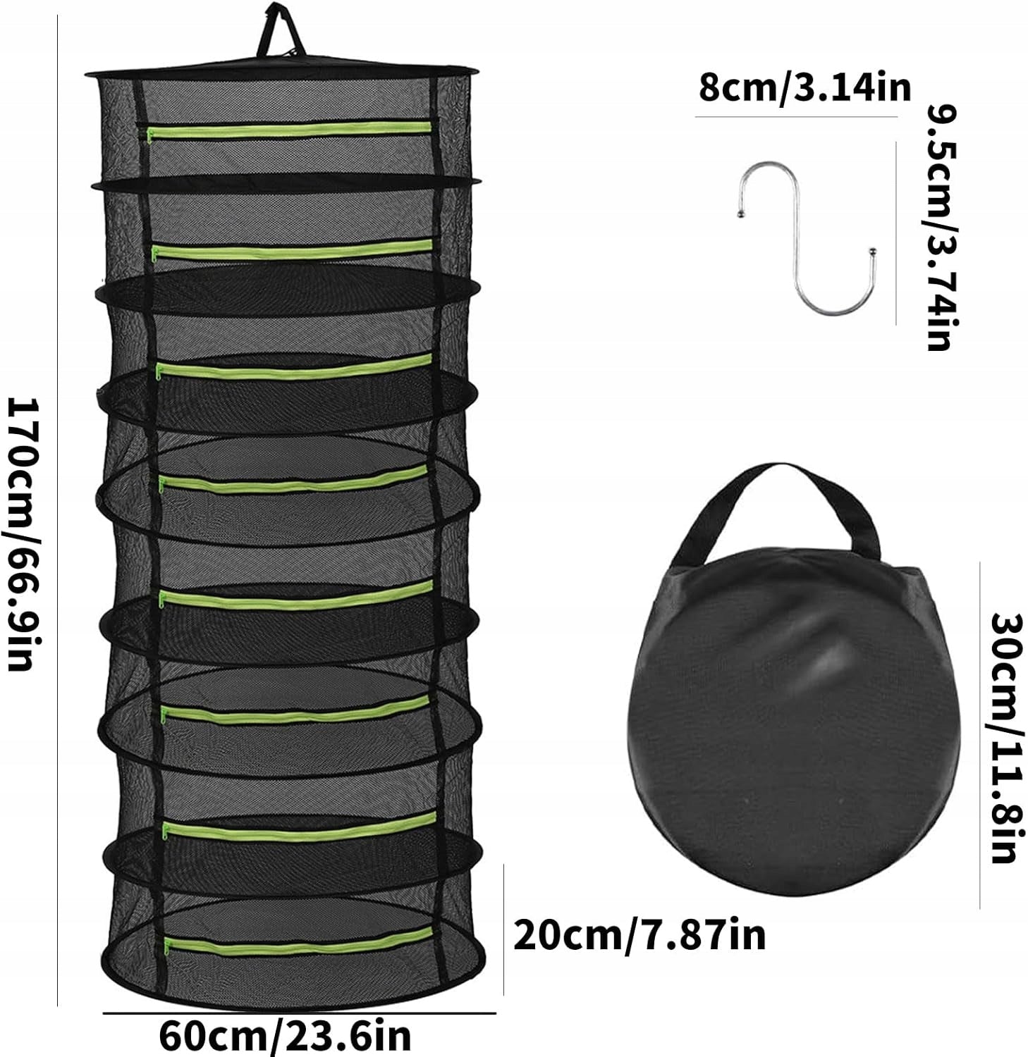 DRYER 6 LAYERS MESH HERBS PLANT HANGING FOLDING BREATHABLE Brand no brand