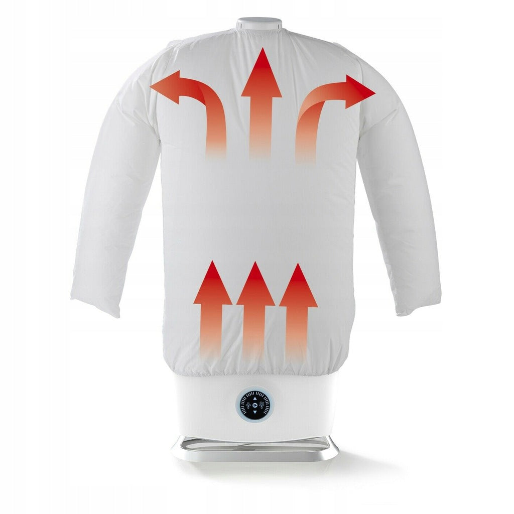 DRYER IRONING MACHINE STEAMER MANNEQUIN FOR IRONING DRYING SHIRTS 1800W Dominant color white