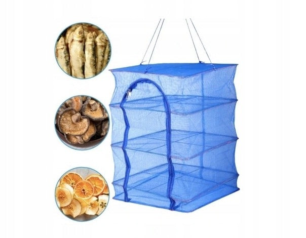 DRYER MESH FOR DRYING MUSHROOMS HERBS FISH FRUIT Dominant color blue