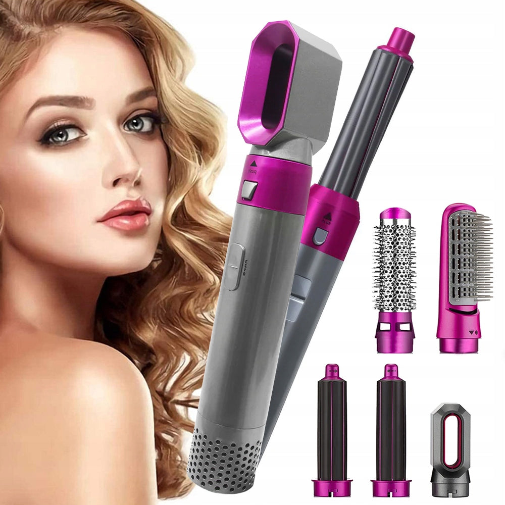 DRYER STRAIGHTENER CURLING IRON HAIR SET 5in1