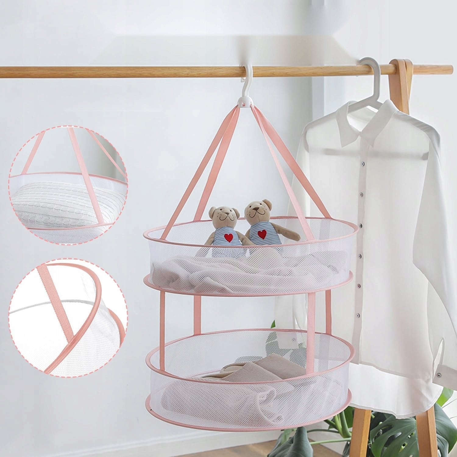 DRYING 60X80CM FOLDING HANGING DOUBLE LAYER STRONG DURABLE UNIVERSAL Kind Other