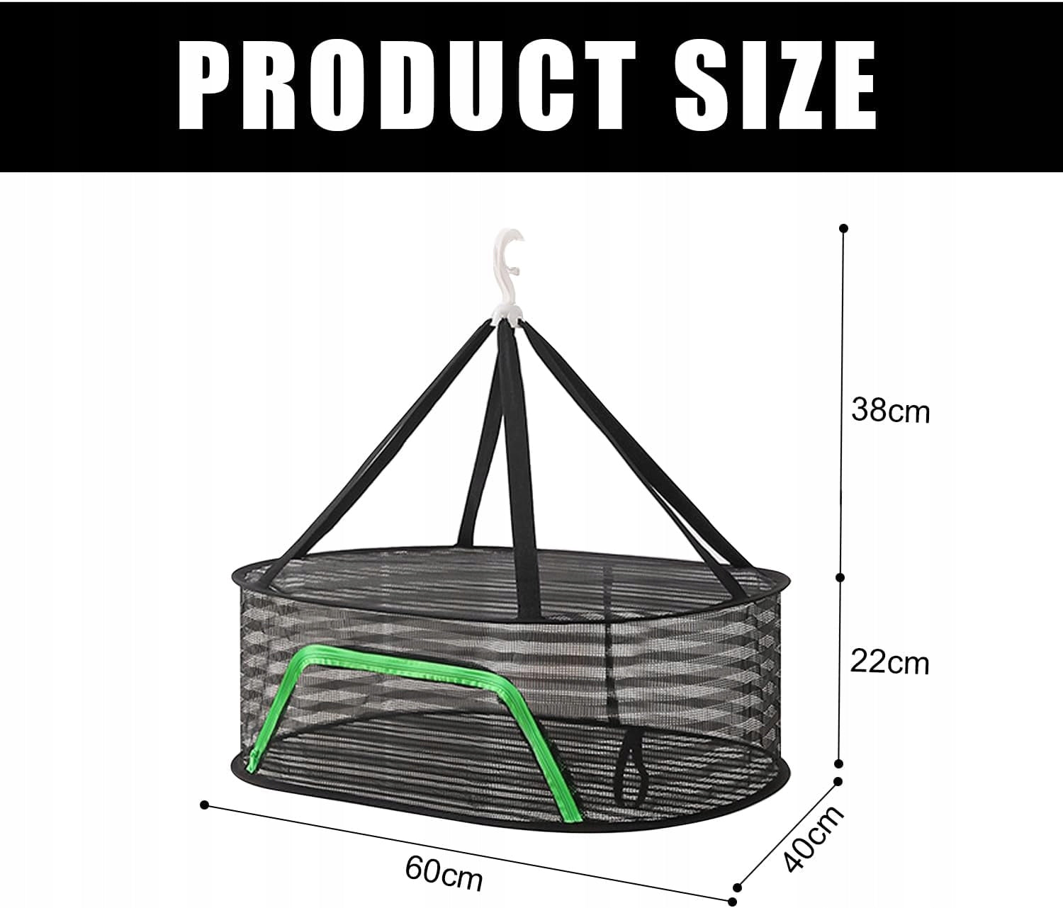 DRYING NET CLOSED 60CM HANGING FOLDING BREATHABLE STABLE Brand no brand