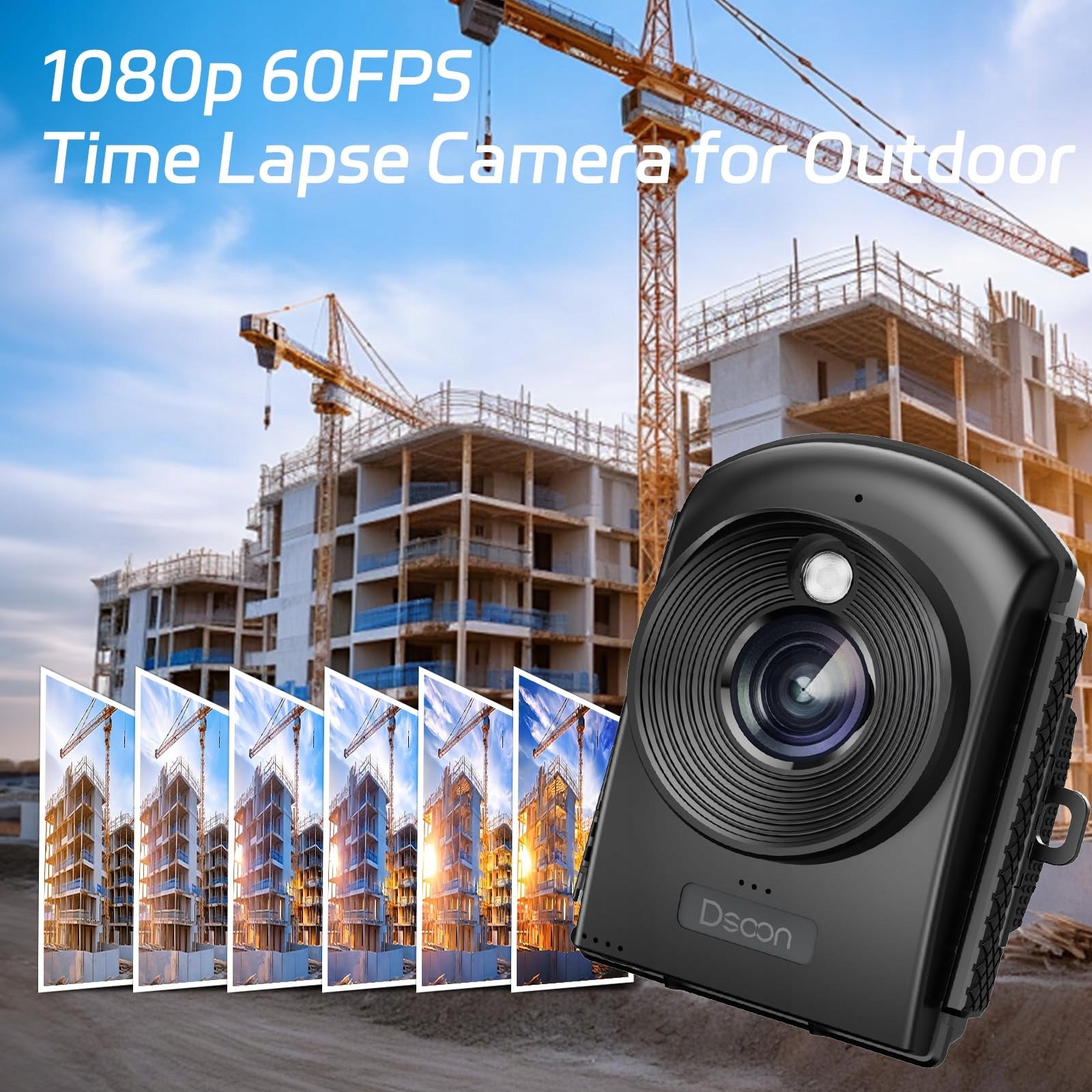 DSOON Outdoor Time-lapse Camera 1080P LCD IP66 6 Months Battery 32GB Packaging status original