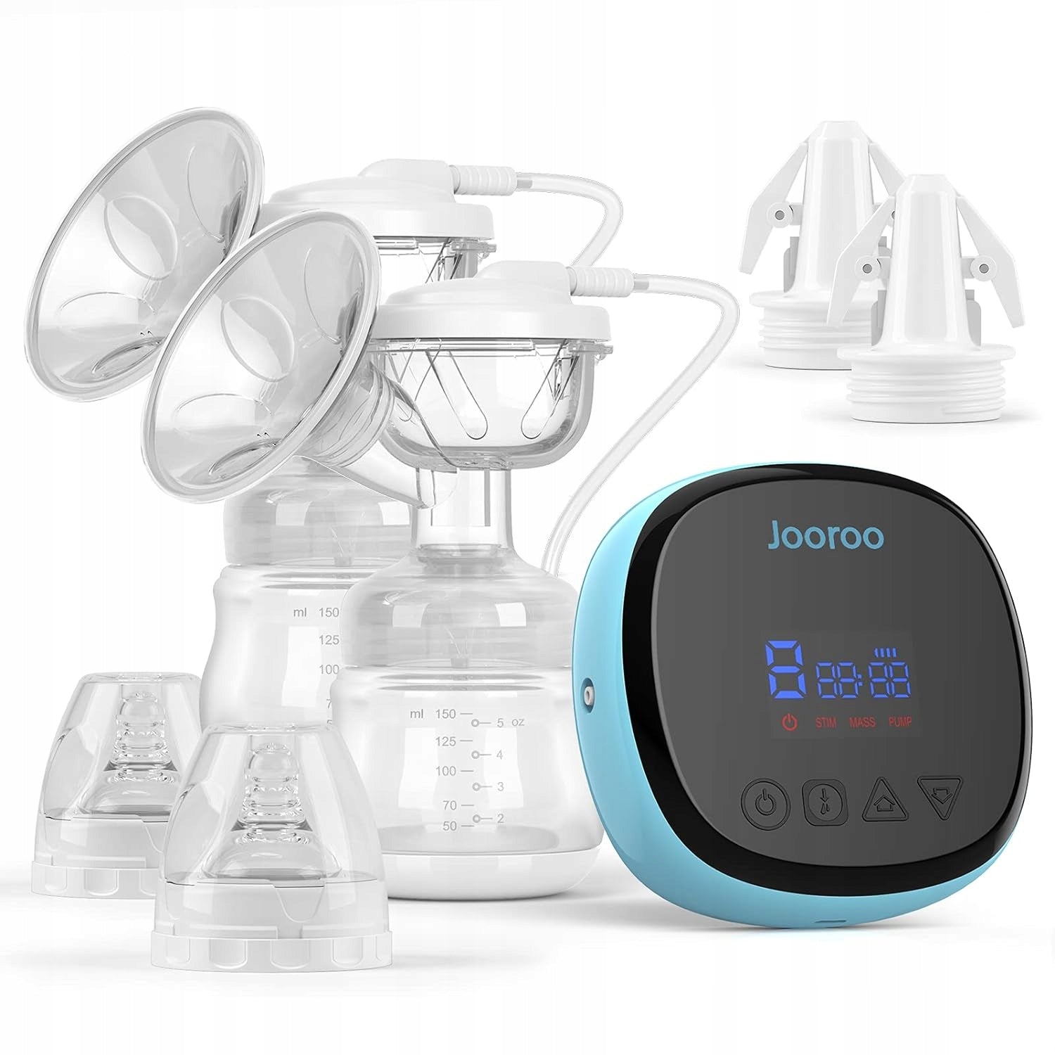 DUAL BREAST PUMP Wireless Adjustable Speeds 3 Modes