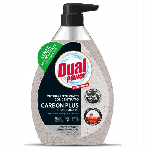 DUAL DISHWASHING LIQUID WITH CARBON 600 ML