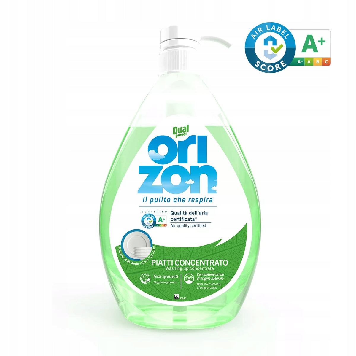 DUAL POWER Green Tea Dishwashing Concentrate, 600 ml Packaging status original