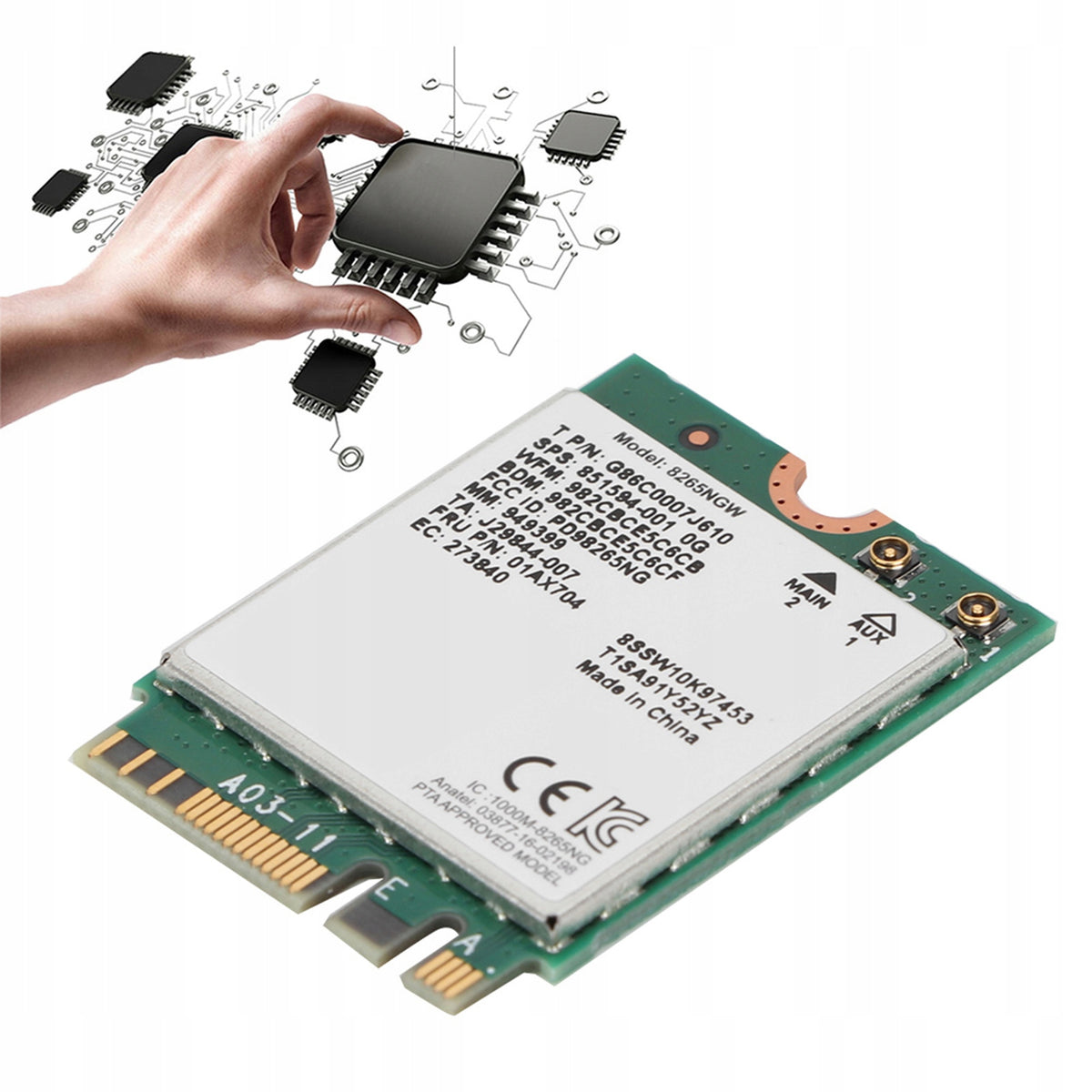 DUALBAND 2.4G/5G NGFF/M2 BLUETOOTH 4.2 867M