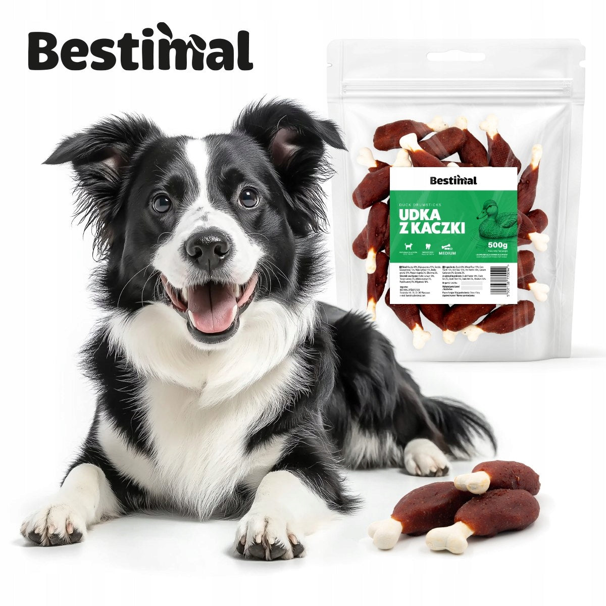 DUCK LEGS 500g DOG TREATS UDKO NATURAL TASTE DUCK LEGS Manufacturer code BS10