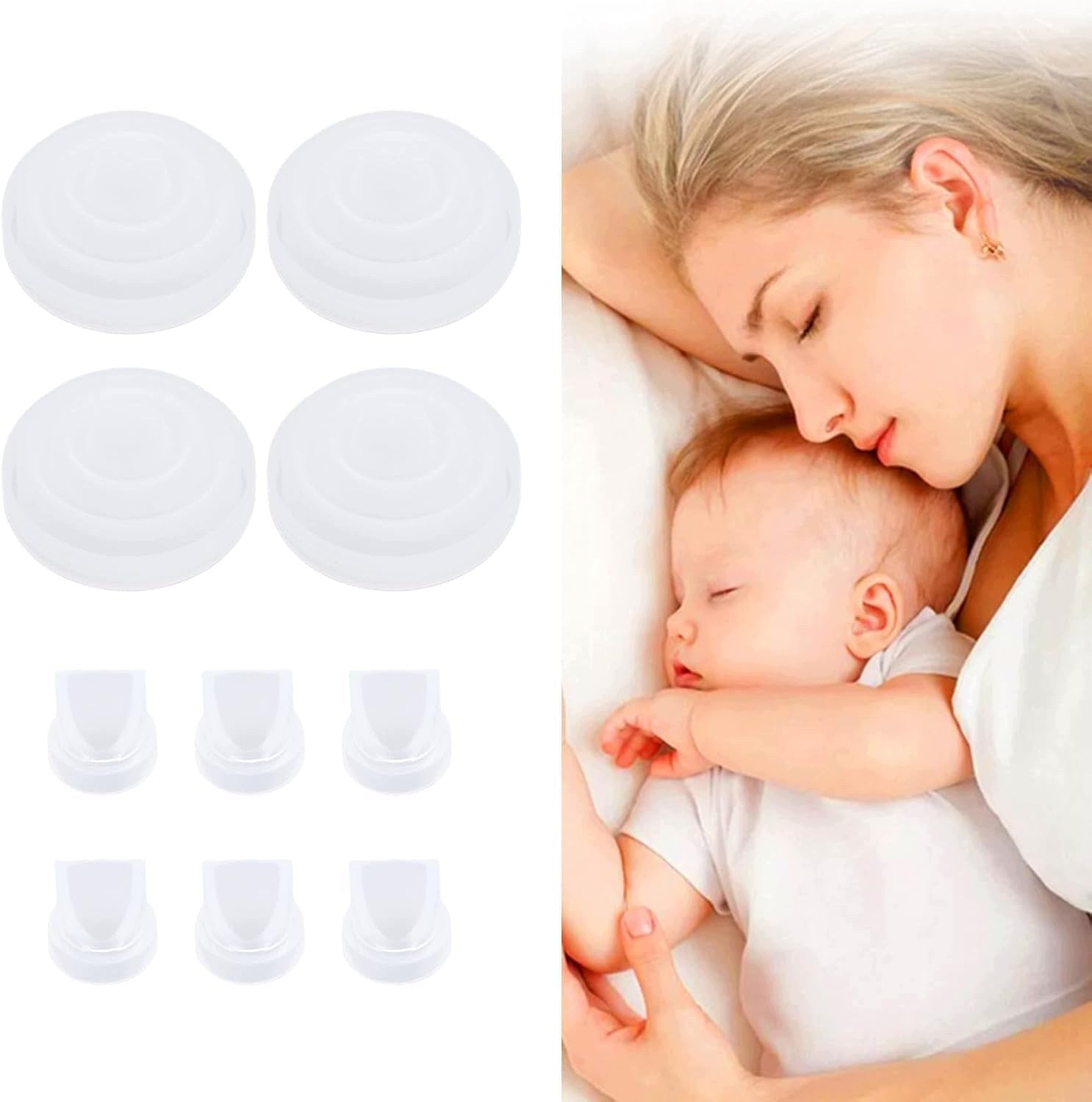 DUCK VALVES AND SILICONE MEMBRANES FOR BREAST PUMP M5 - SET OF 10 PARTS Medical device type accessories for a medical device or a product without an intended medical purpose