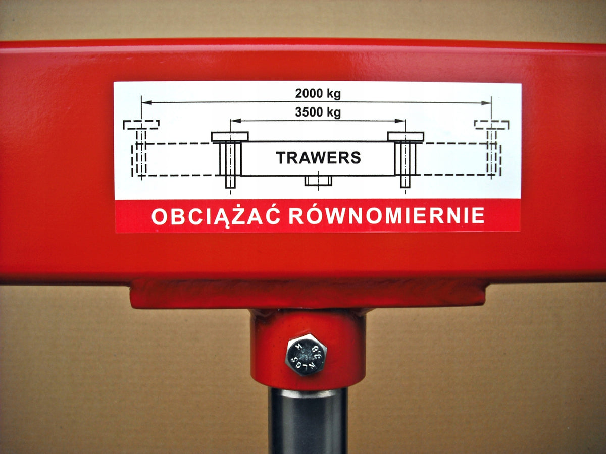 DUCT LIFT 3,5 t pneumatic + TRAVERSE Manufacturer code PK35pT