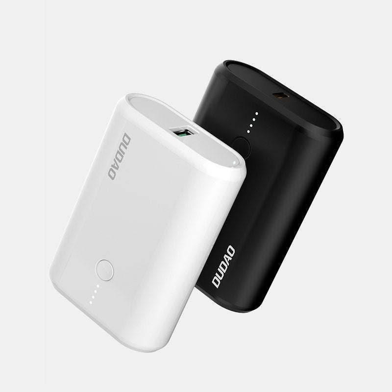 Externer Akku Dudao 10000 mAh Quick Charge 3.0 22,5W, schwarz (K14_Black) 