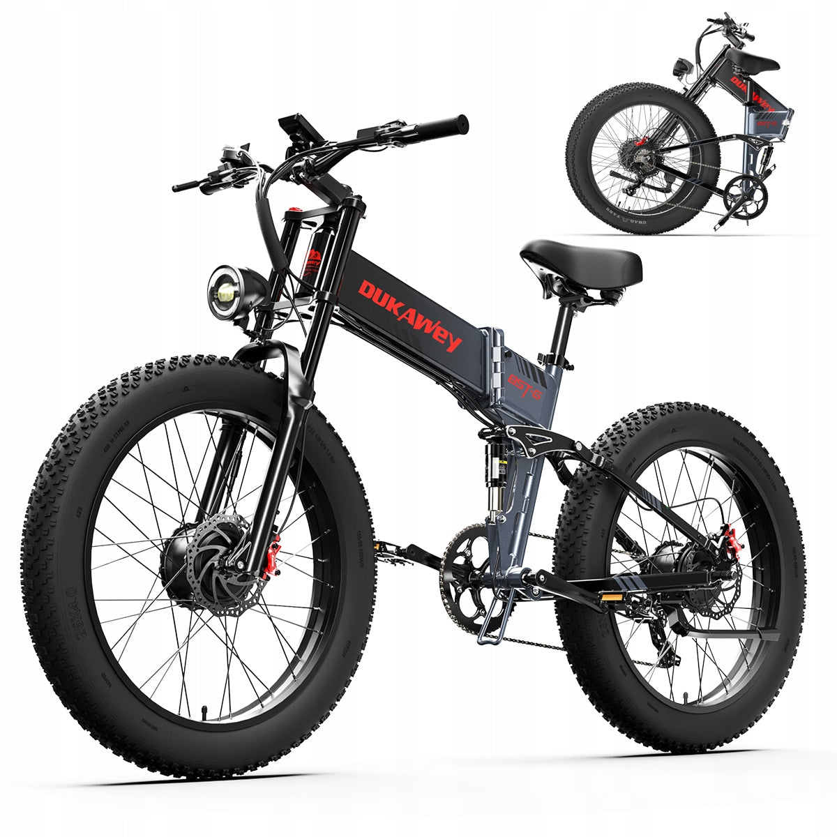 DUKAWey Electric Vehicle BTS-6 2000W 48V 17,5AH 120km 26*4.0"Thick Tire Brand Lankeleisi