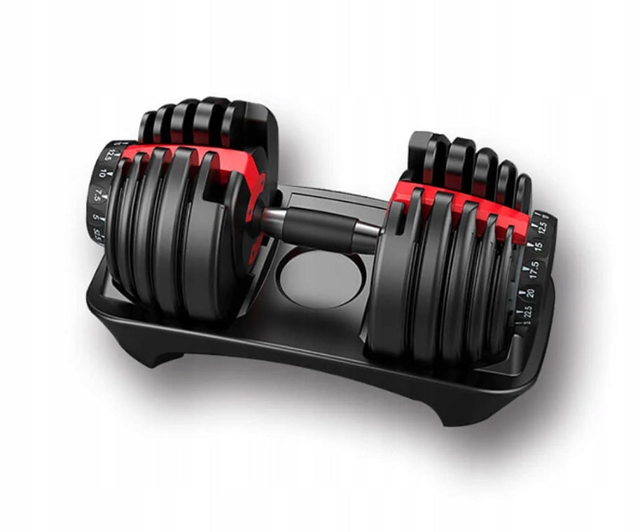 DUMBBELL ADJUSTABLE CAST IRON DUMBBELL 2,5 - 24KG + STAND QUICK ADJUSTMENT Brand no brand