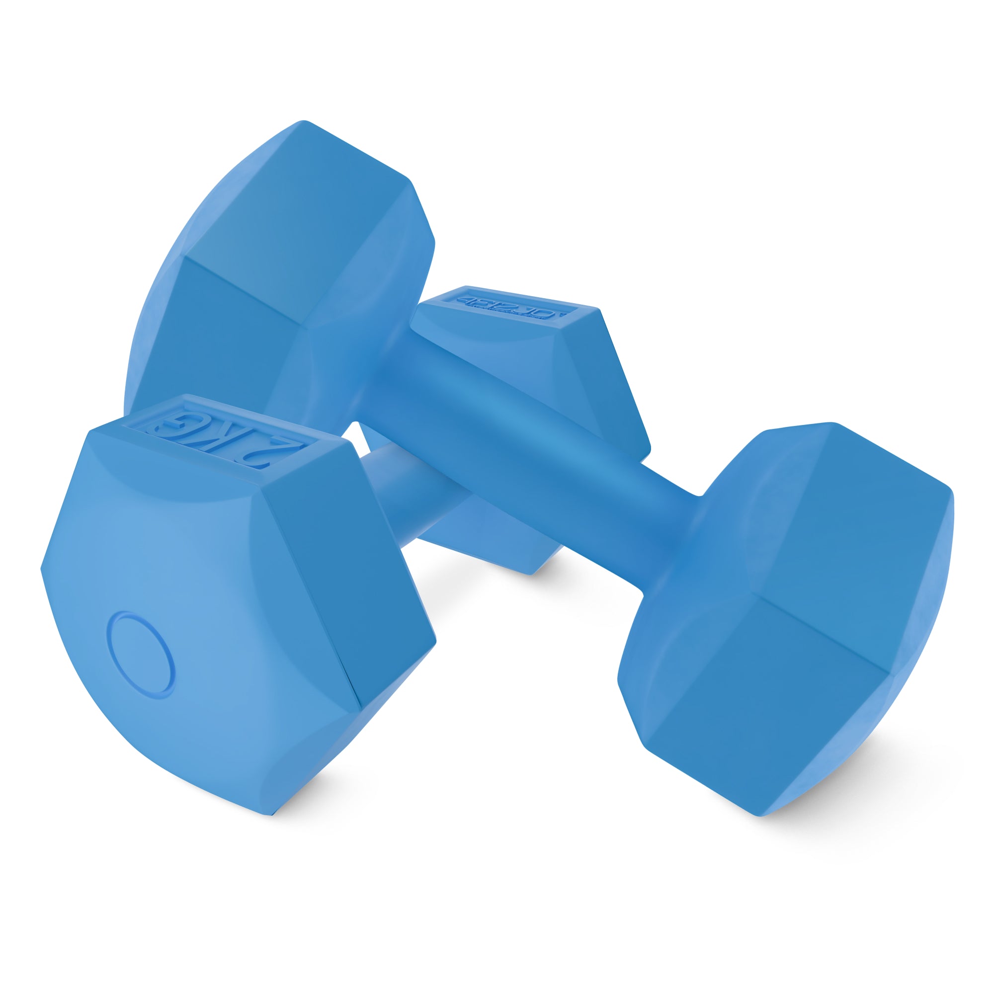 DUMBBELLS BITUMINOUS WEIGHTS FITNESS EXERCISE SET 2x2kg 4FIZJO Type fixed