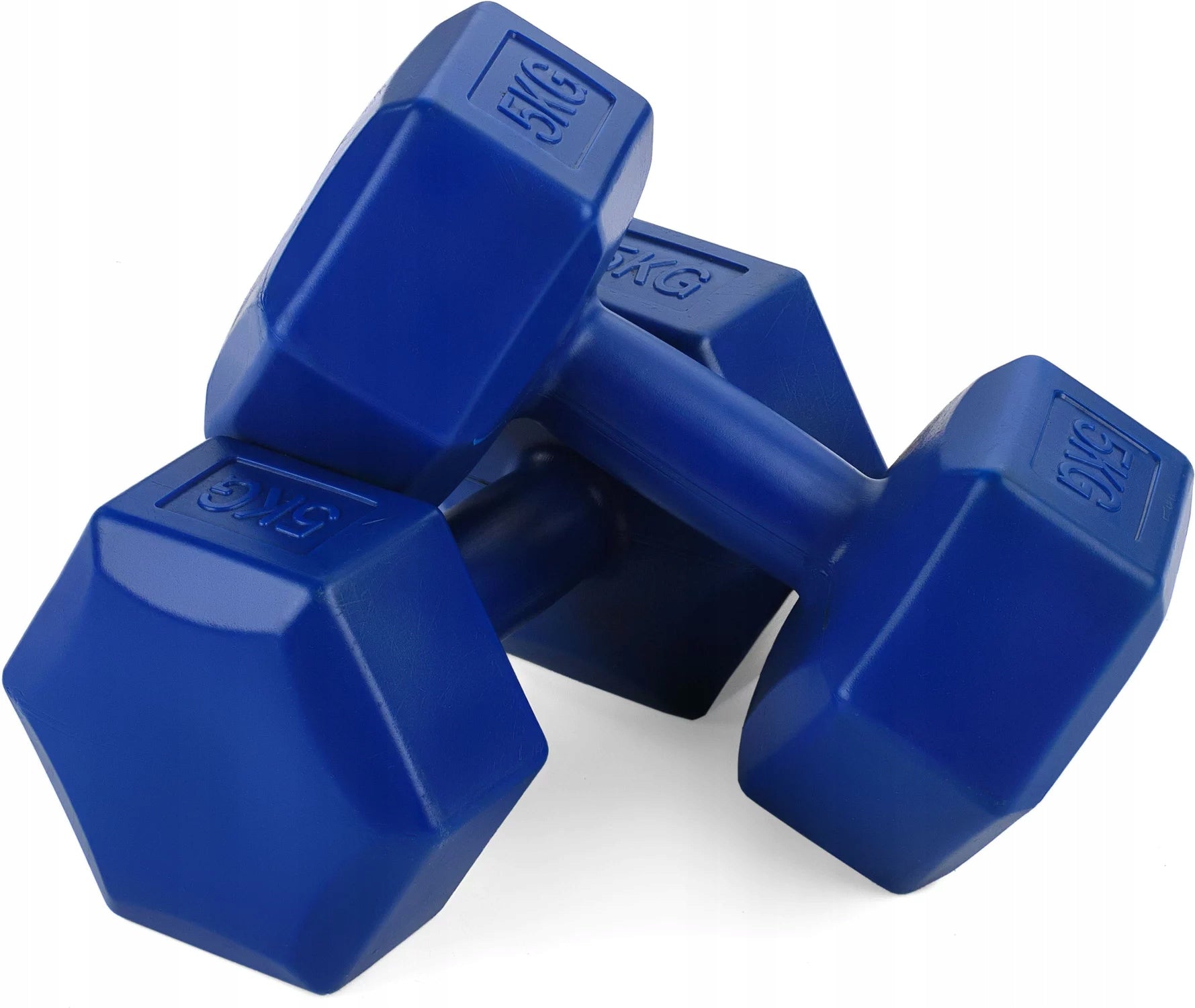 DUMBBELLS SET OF COMPOSITE DUMBBELLS EXERCISE WEIGHTS 2X5KG GYMTEK Brand Gymtek