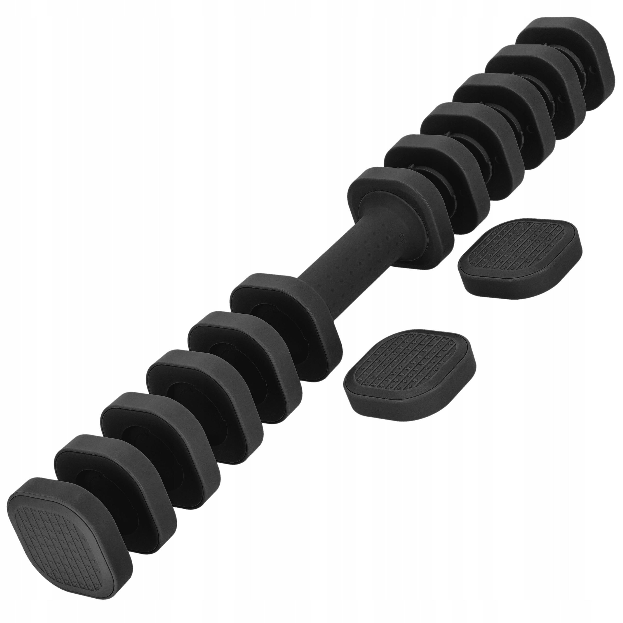DUMBBELLS WEIGHTS SAVED 4in1 FITNESS EXERCISE SET 2x2,27kg Model Hantle do ćwiczeń 2x2,27 kg ciężarki regulowane