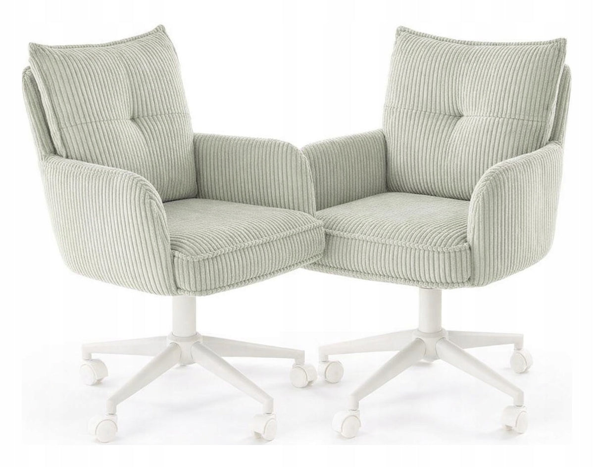 DUMBI Children's Desk Chair Grey Swivel Adjustable Fabric Packaging status original