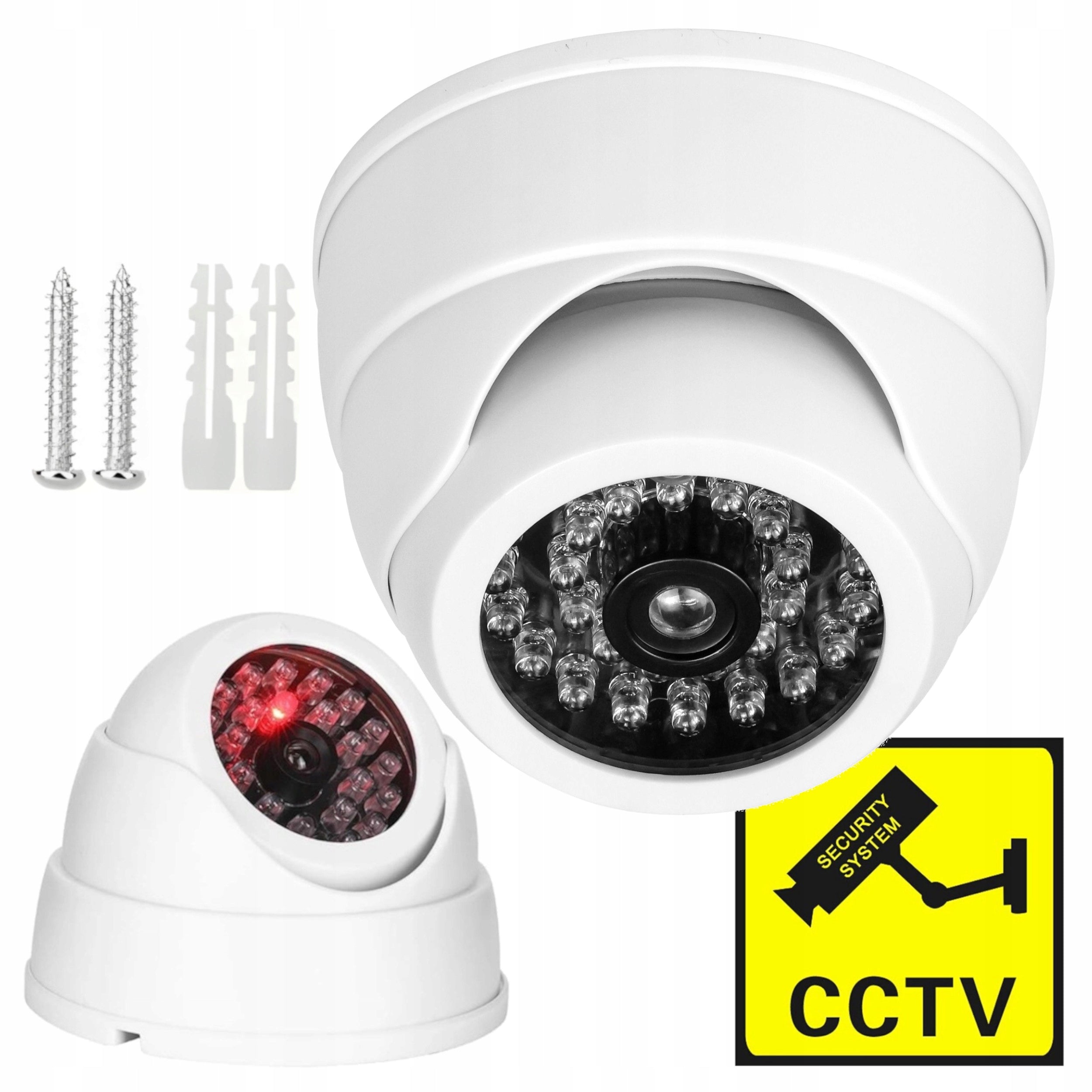 DUMMY CCTV SURVEILLANCE CAMERA BATTERY OPERATED WITH INFRARED FLASHING DIODE