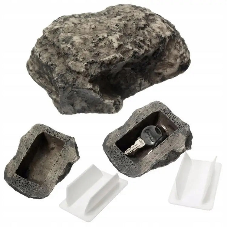 DUMMY STONE KEY STORAGE HIDDEN SECRET LOCKER STONE
