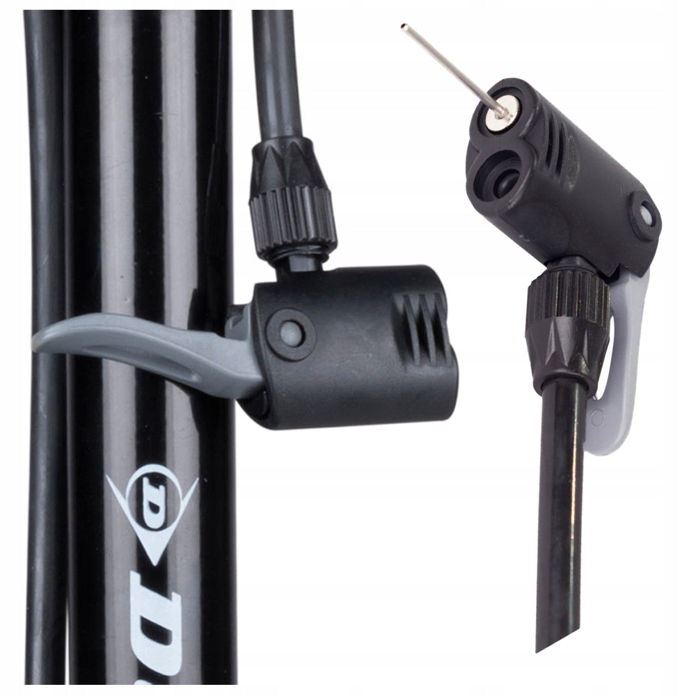 DUNLOP 12 BAR bicycle pump with bottom pressure gauge Brand Dunlop