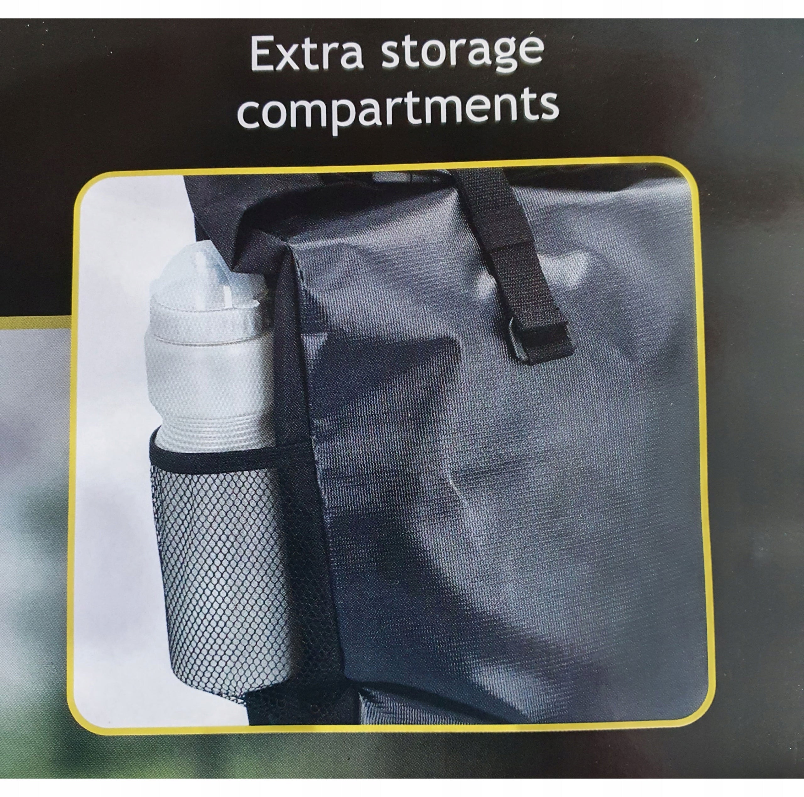 DUNLOP Bag BICYCLE BAG waterproof BLACK Model torba na rower wodoszczelna