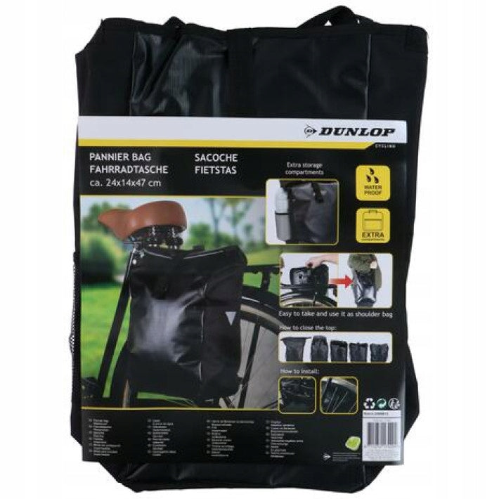 DUNLOP Bag BICYCLE BAG waterproof BLACK Packaging status original
