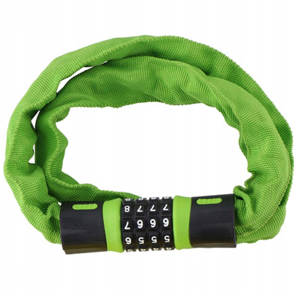 DUNLOP Bicycle Clasp Hardened Chain CIPHER 90 cm x Ø 5 mm GREEN