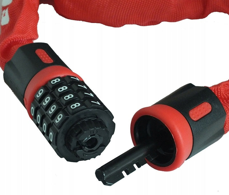 DUNLOP Bicycle clasp hardened chain CIPHER 90 cm x Ø 5 mm ORANGE Manufacturer code 8711252075594