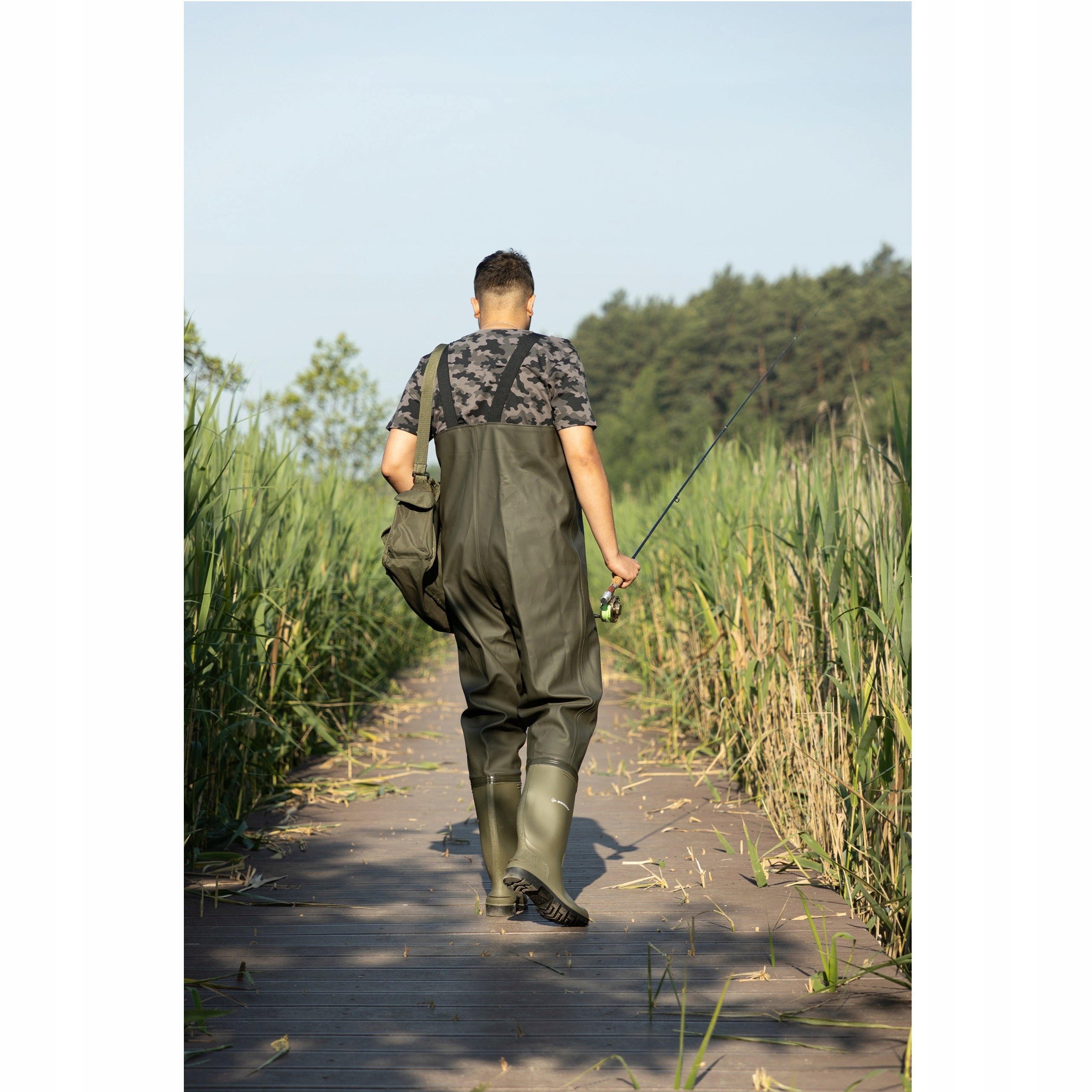 DUNLOP Fishing Bottoms High Pants Waterers Harness Adjustable Manufacturer code Spodniobuty Dunlop Zielone