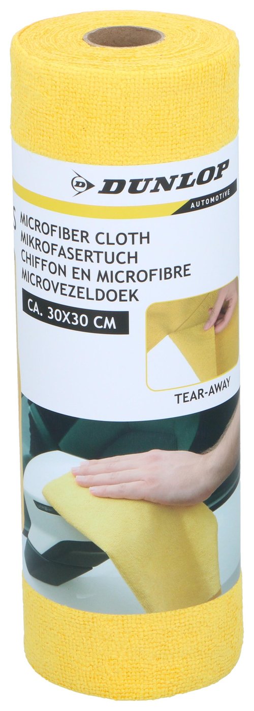DUNLOP Microfiber cloths in roll for car 30x30 cm - 30 pcs.