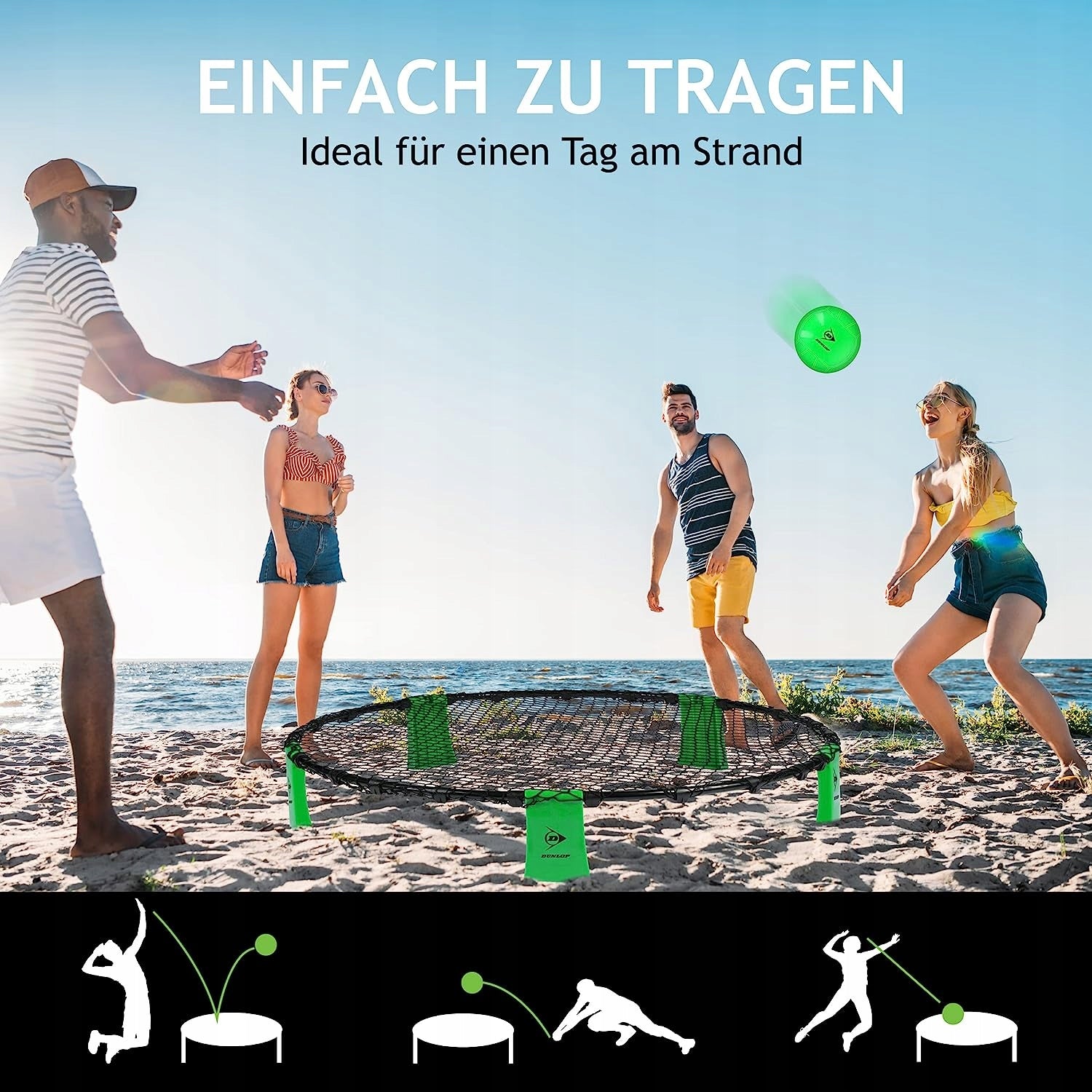 DUNLOP SPYDERBALL SMASH BALL SPIKEBALL ROUNDNET BEACH OUTDOOR GAME XXL Packaging status original