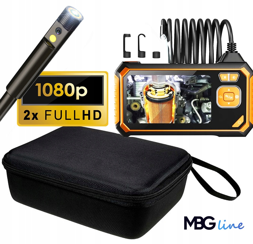 DUO ENDOSKOP Inspection Camera 5M 7LED 2x FHD Workshop for Borescope Pipes Brand MBG Line