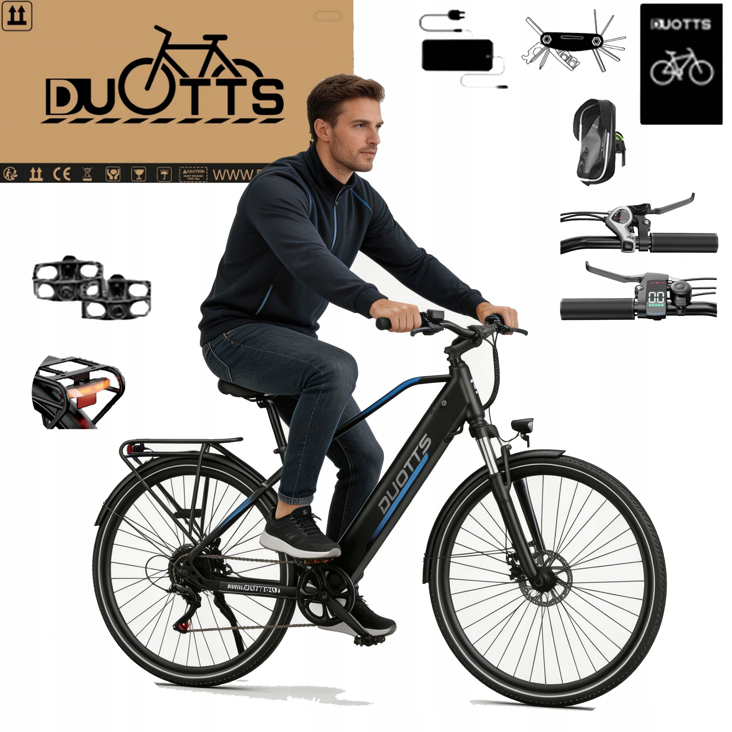 DUOTTS C29 Lite 250W 36V 13Ah 27.5'' 65km Adult Electric Bike