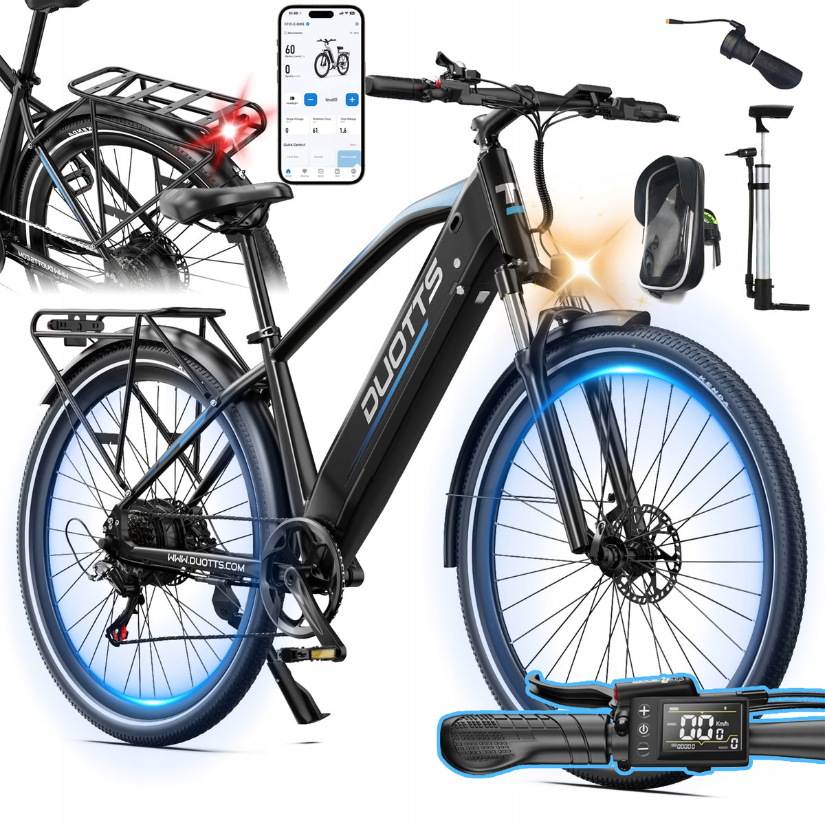 DUOTTS C29 MAX Electric vehicles 960W 48V/18AH 29" Z APP 40KM/H to 120HP