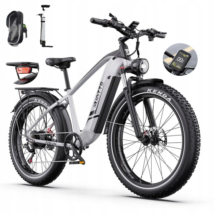 DUOTTS F26 lite Pojazd Elektryczny 750W 50KM/H 90KM 18AH 26*4" hydrauliczne