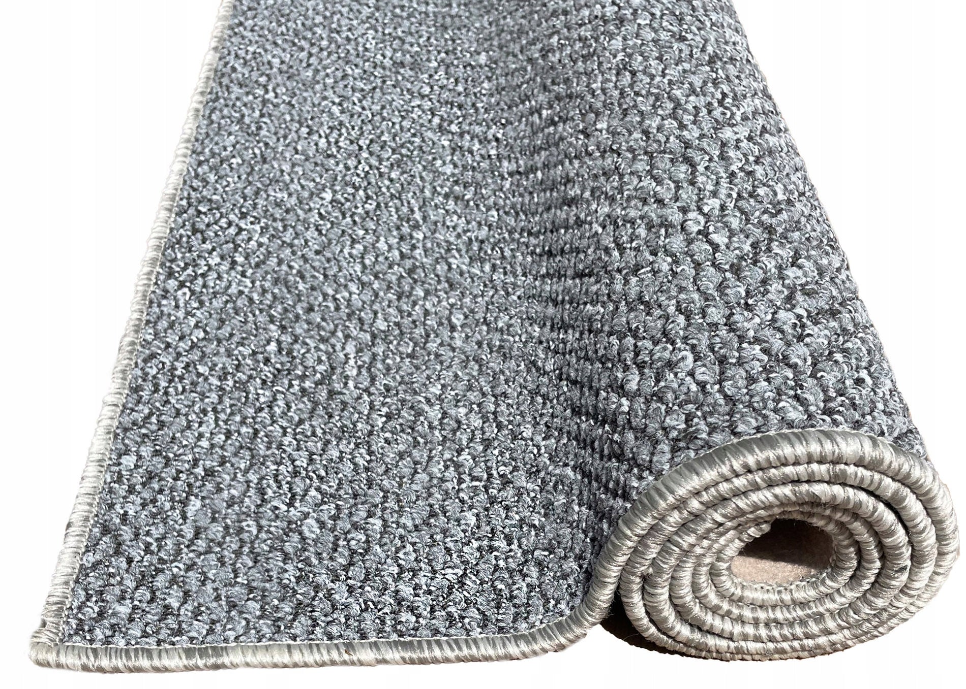DURABLE CARPET GREY 150X200 LOOP CUSTOMIZED for living room kitchen grey Manufacturer code DYWAN SZNURKOWY BCF do Salonu Sypialni