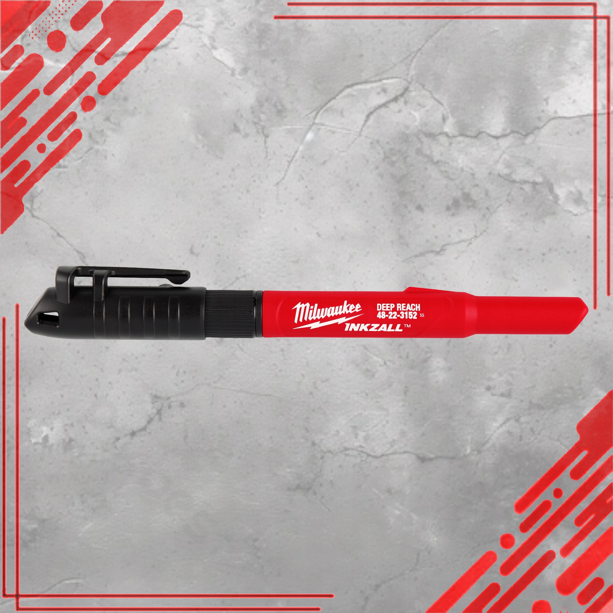 DURABLE CONSTRUCTION HOLE MARKER INKZALL ULTRA THIN TIP BLACK Kind marker