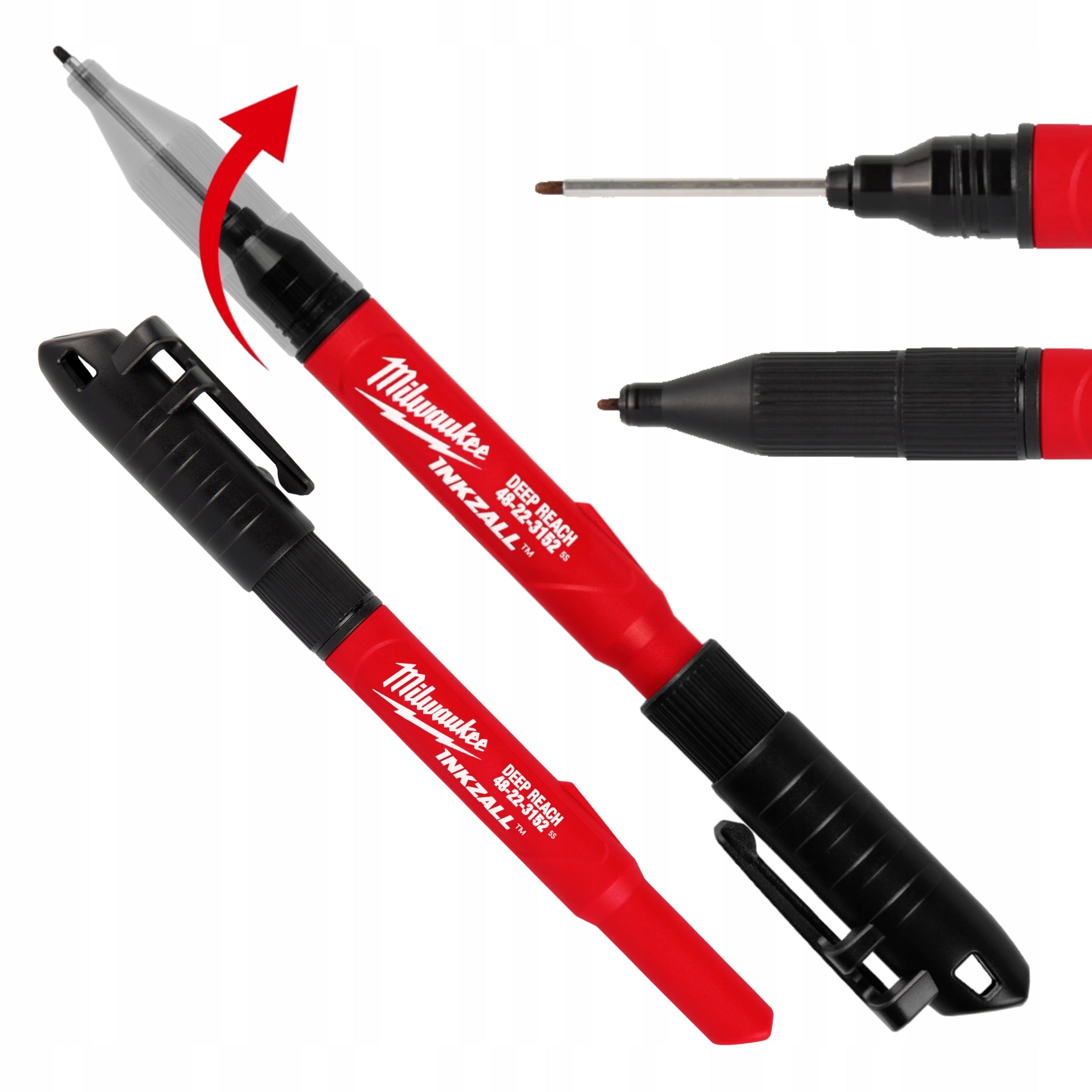 DURABLE CONSTRUCTION HOLE MARKER INKZALL ULTRA THIN TIP BLACK