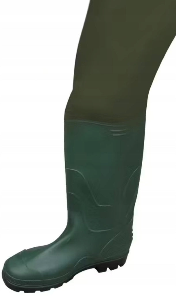 DURABLE PVC WADERS TROUSERS NECO ADJUSTABLE SHOULDER STRAPS SIZE. 43 Brand Neco