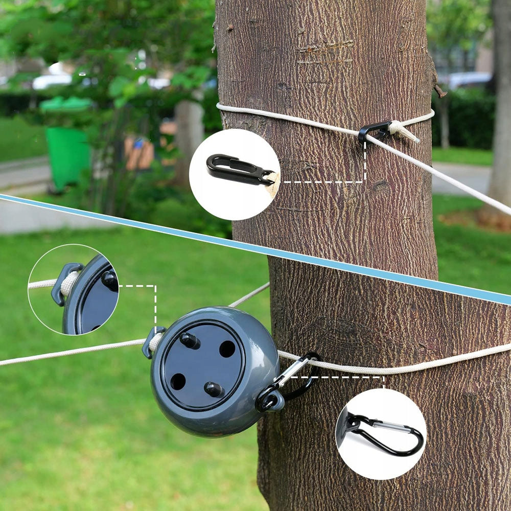 DURABLE RETRACTABLE CLOTHES DRYING LOUNGE ROLLABLE LIGHTWEIGHT PORTABLE Unfolded width 1000 cm