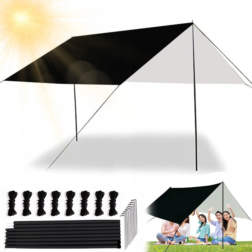 DURABLE TARP CAMPING SHEET WATERPROOF 3x3M LIGHTWEIGHT