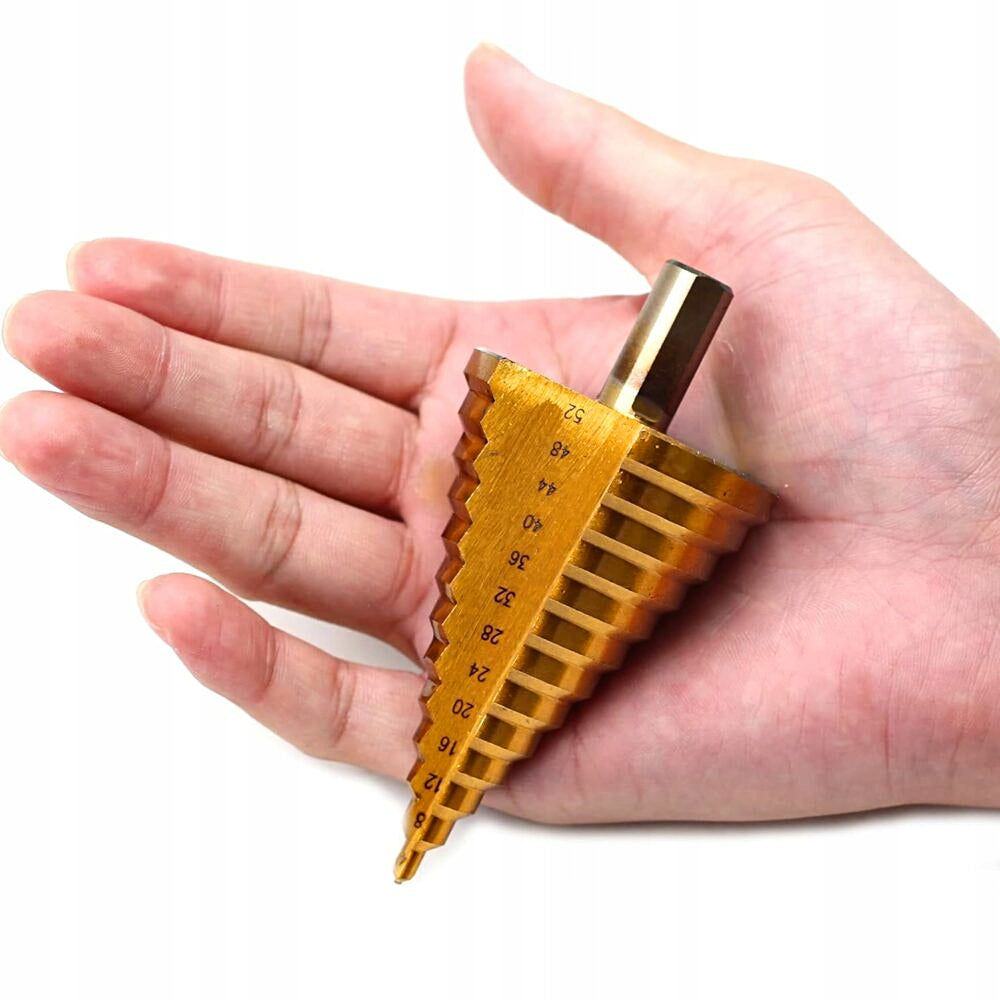 DURABLE TYTAN HSS Christmas Tree Tapered Drill Bit for Metal 4-52MM Drill bit type conical step