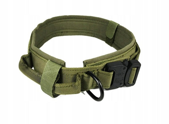 DURABLE Tactical Military STRONG Training Collar with HANDLE for DOG Brand Psakota