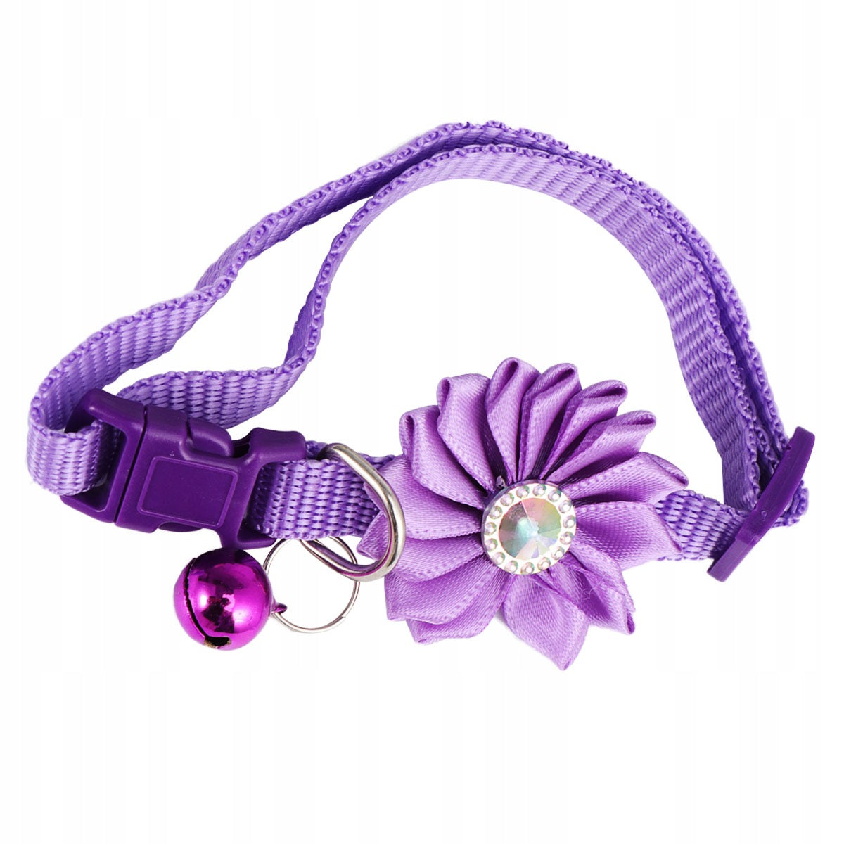 DURABLE VIOLET PET COLLAR WITH BELL AND FLOWER FOR CATS Manufacturer code 7335386